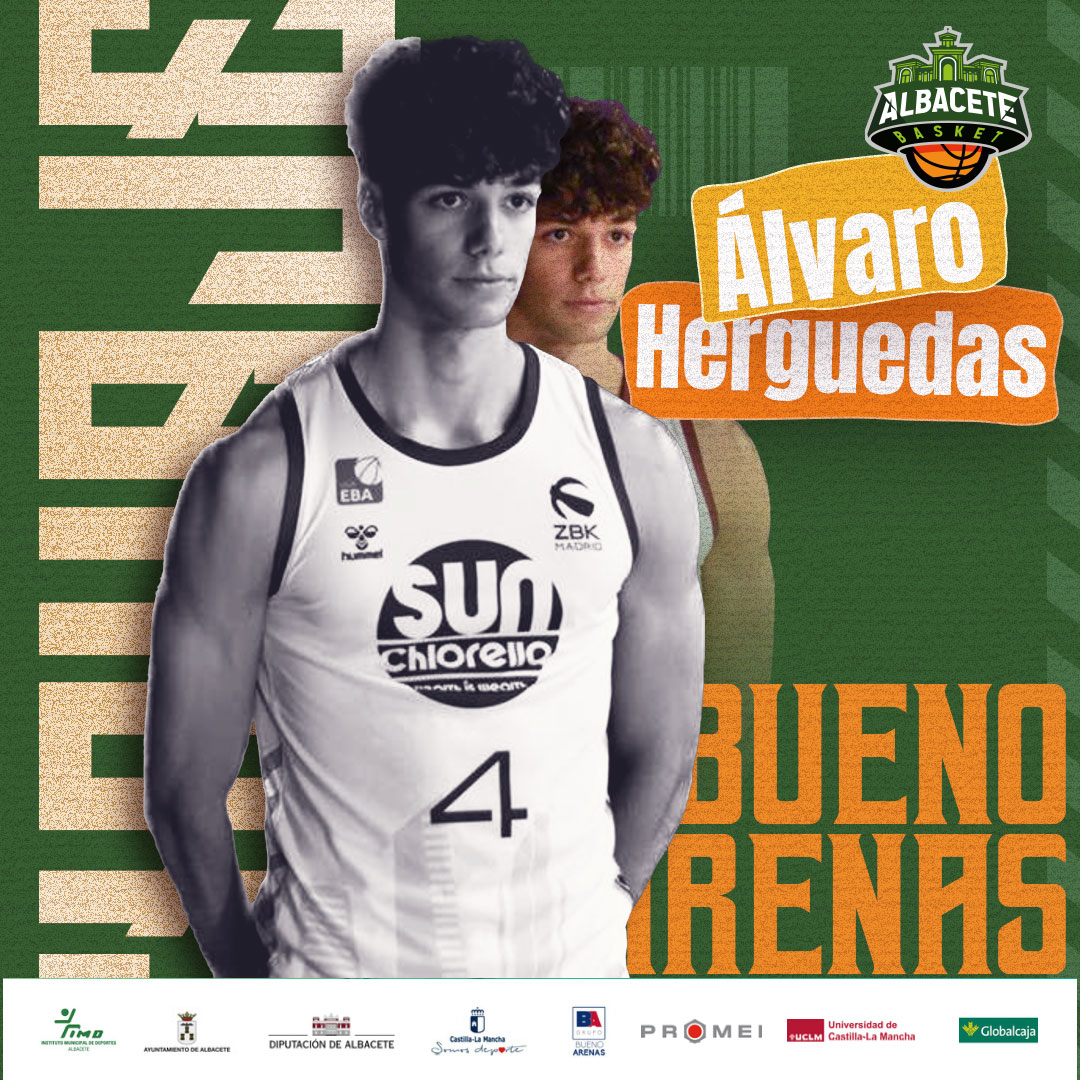 El Bueno Arenas Albacete Basket incorpora a Álvaro Herguedas