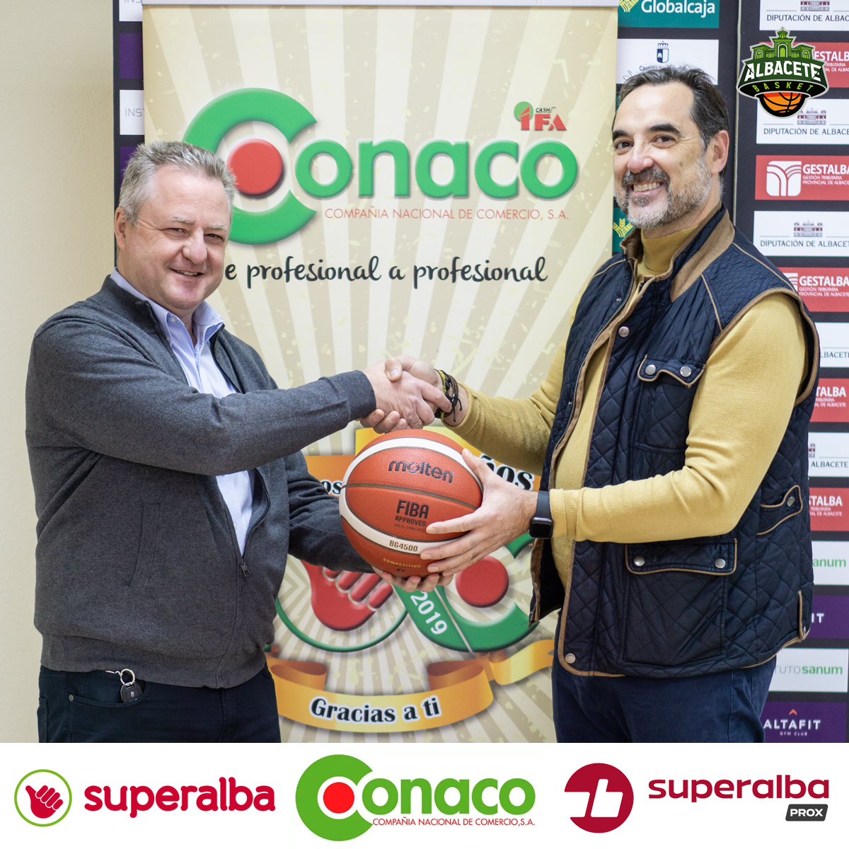 Conaco renueva su compromiso con Albacete Basket