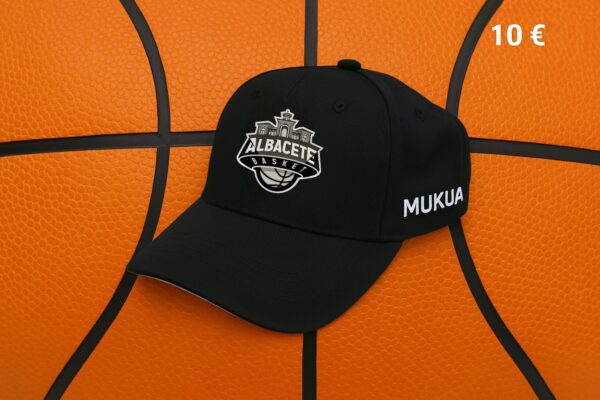 Gorra Albacete Basket color negra.