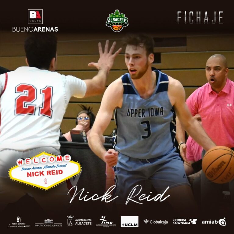Nick Reid, nuevo refuerzo para el Bueno Arenas Albacete Basket para la siguiente temporada