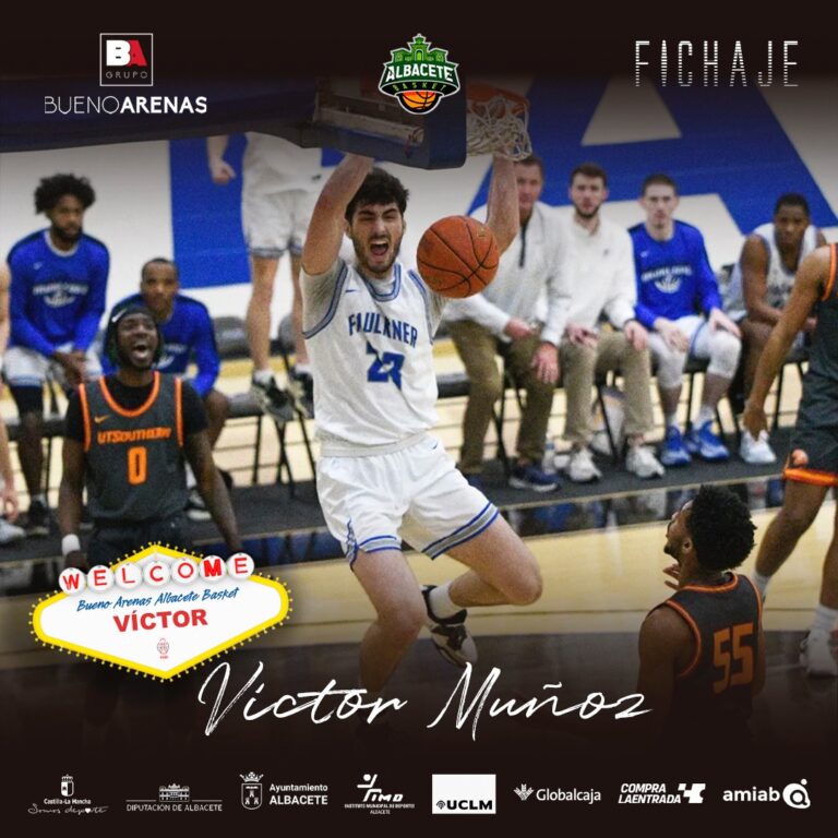 Víctor Muñoz llega al Bueno Arenas Albacete Basket