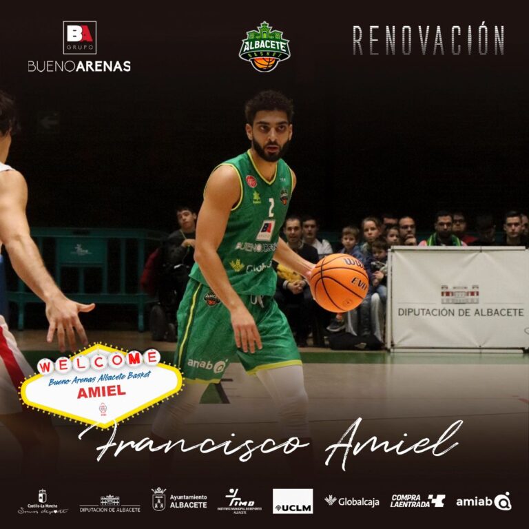Francisco Amiel renueva con el Bueno Arenas Albacete Basket