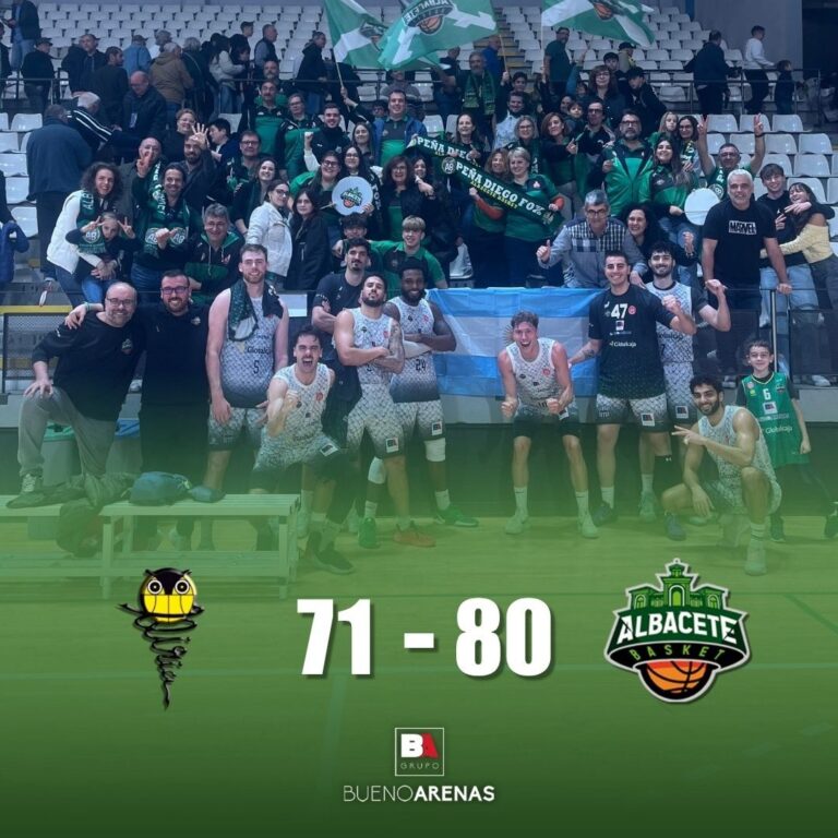 El Bueno Arenas Albacete Basket continúa con su racha de victorias tras ganar al CEB Lliria