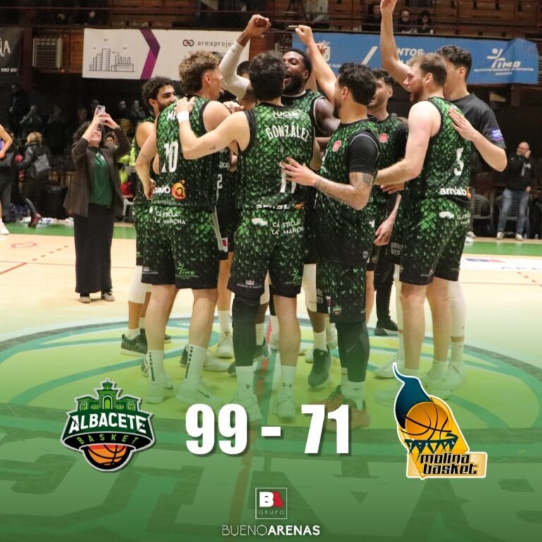El Bueno Arenas Albacete Basket impone su ritmo en el Parque y gana al Molina Basket (99-71)