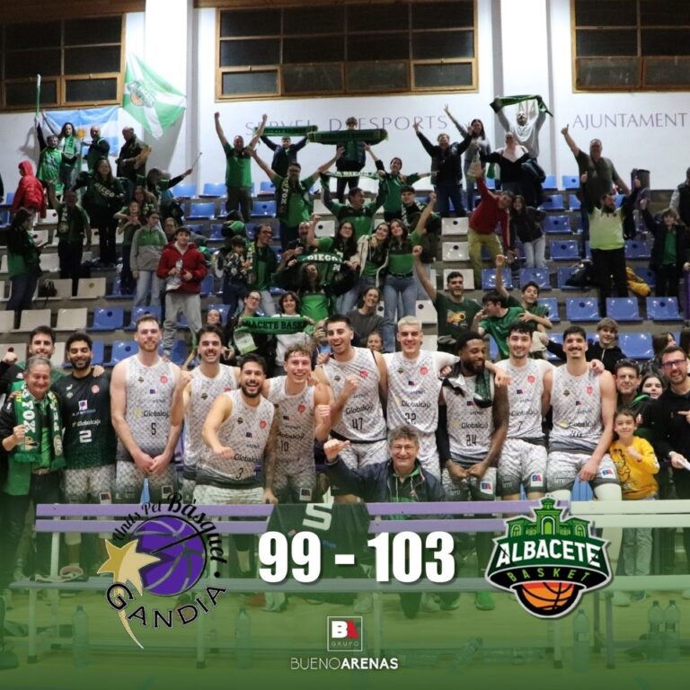 El Bueno Arenas Albacete Basket se proclama líder tras ganar al Proinbeni UPB Gandía en su casa