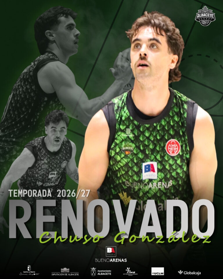 Chuso González renueva una temporada más con el Bueno Arenas Albacete Basket