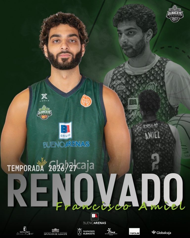 Francisco Amiel renueva con el Bueno Arenas Albacete Basket tras recuperarse de una lesión